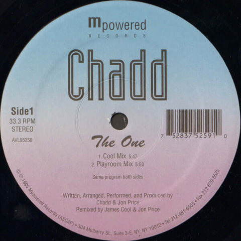 Chadd (4) : The One (12") - Vinyl Record
