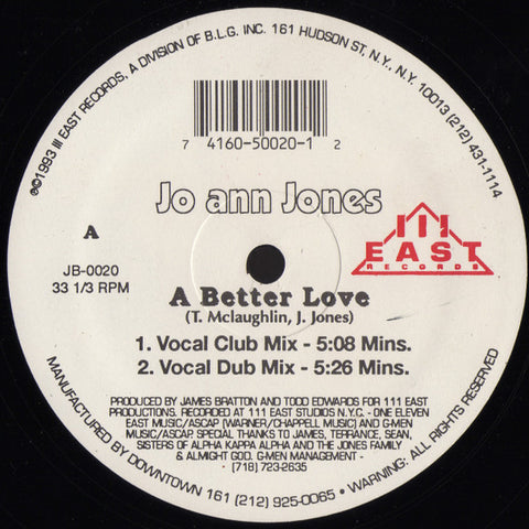 Jo Ann Jones : A Better Love (12") - Vinyl Record