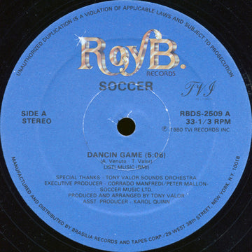 Soccer : Dancin Game / Give Me Your Love (12