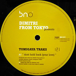 Dimitri From Tokyo* : Tomigaya Traks (12") - Vinyl Record