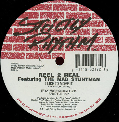 Reel 2 Real Featuring The Mad Stuntman : I Like To Move It (12") - Vinyl Record