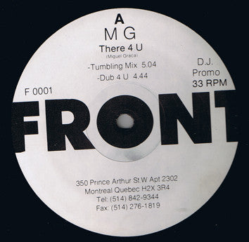 MG (3) : There 4 U (12", Promo) - Vinyl Record