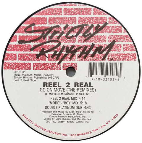 Reel 2 Real : Go On Move (The Remixes) (12") is available for sale at our shop at a great price. We have a huge collection of Vinyl's, CD's, Cassettes & other formats available for sale for music lovers - Vinyl Record