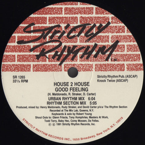 House 2 House : Good Feeling / Everybody Get Up (12") - Vinyl Record