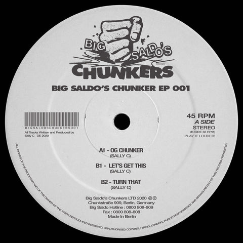 Sally C - Big Saldo's Chunker 001 - Artists Sally C Genre House, Techno Release Date 2 Jun 2023 Cat No. BSC001 Format 12" Vinyl - Big Saldo's Chunkers - Big Saldo's Chunkers - Big Saldo's Chunkers - Big Saldo's Chunkers - Vinyl Record