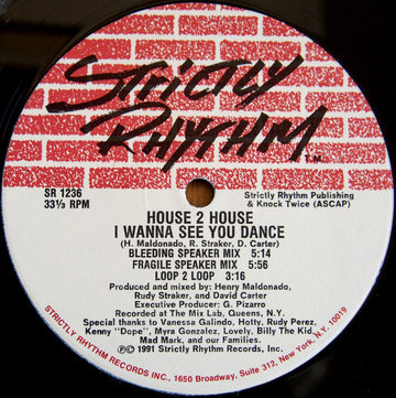 House 2 House : Hypnotize Me / I Wanna See You Dance (12