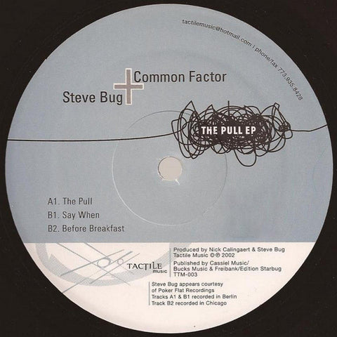 Steve Bug & Common Factor : The Pull EP (12", EP) - Vinyl Record