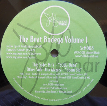 Alix Alvarez / Mr. V (4) : The Beat Bodega Volume 1 (12