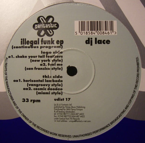 DJ Lace (2) : Illegal Funk EP (12", EP) - Vinyl Record