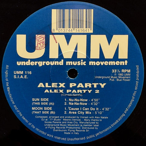 Alex Party : Alex Party 2 (12") - Vinyl Record