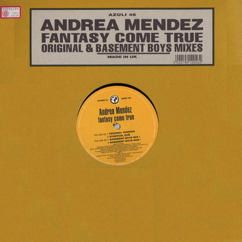 Andrea Mendez : Fantasy Come True (Original & Basement Boys Mixes) (12") - Vinyl Record