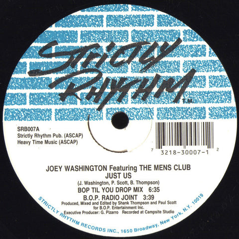 Joey Washington Featuring The Mens Club : Just Us (12") - Vinyl Record