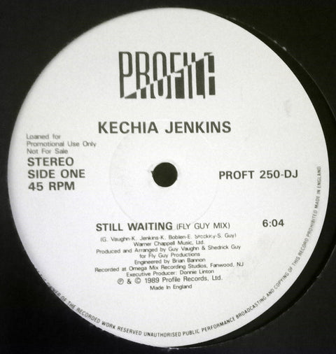 Kechia Jenkins : Still Waiting  (12", Promo) - Vinyl Record