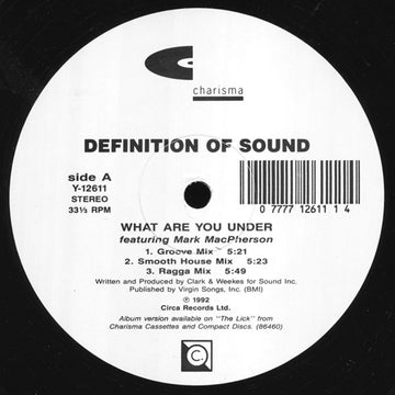 Definition Of Sound : What Are You Under (12