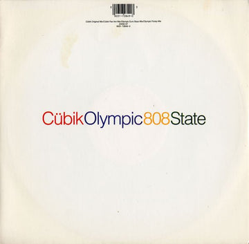 808 State - Cübik / Olympic Vinyl Vinly Record