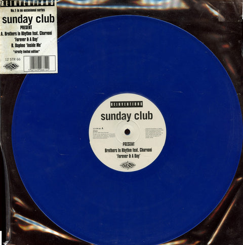 Sunday Club Presents Brothers In Rhythm Featuring Charvoni / Daphne : Reinventions (12", Ltd, Blu) - Vinyl Record