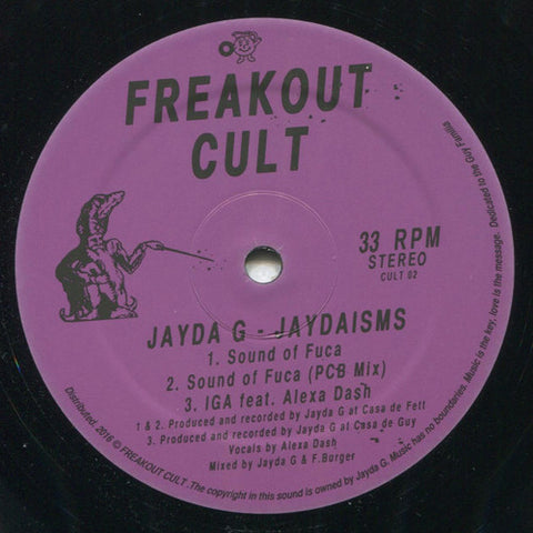 Jayda G : Jaydaisms (12") - Vinyl Record