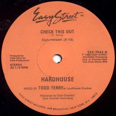 Hardhouse : Check This Out (12") - Vinyl Record