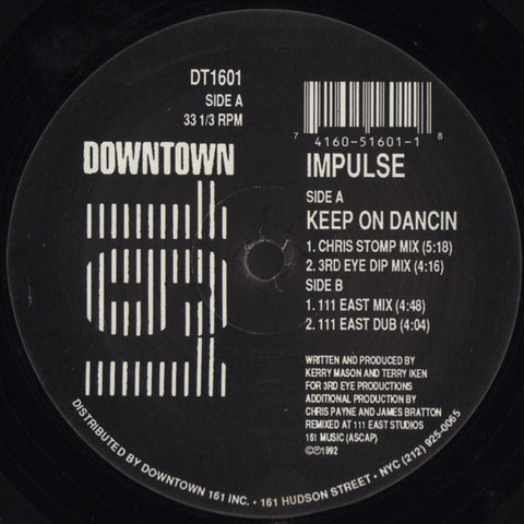 Impulse (2) : Keep On Dancin (12") - Vinyl Record