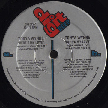 Tonya Wynne : Here's My Love (12