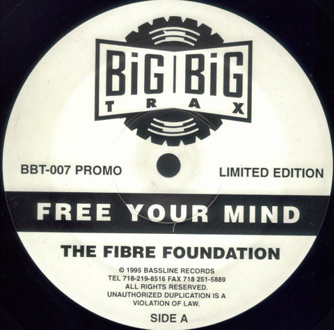 Fibre Foundation : Free Your Mind (12", Ltd, Promo) - Vinyl Record