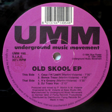 Old Skool : Old Skool EP (12