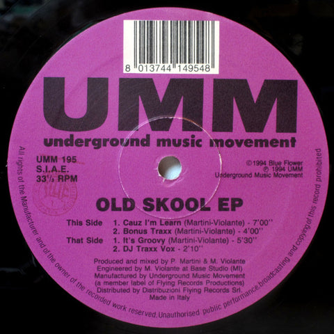 Old Skool : Old Skool EP (12", EP) - Vinyl Record