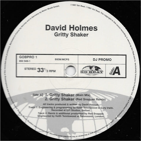 David Holmes : Gritty Shaker (12", Promo) - Vinyl Record