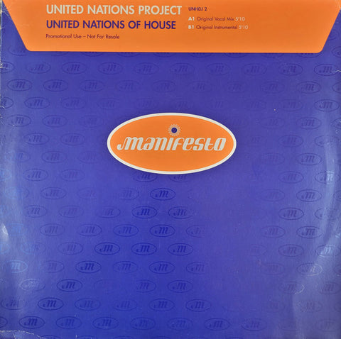 United Nations Project : United Nations Of House (12", Promo) - Vinyl Record