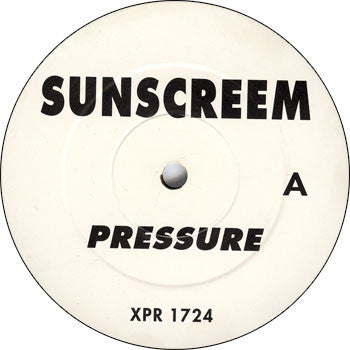 Sunscreem : Pressure (12", Single, Promo) - Vinyl Record