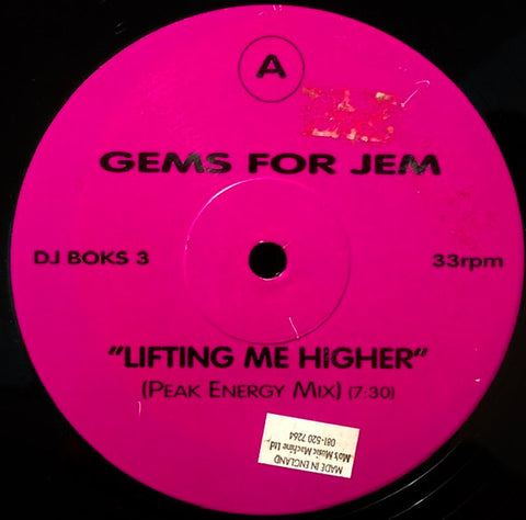 Gems For Jem : Lifting Me Higher (12", Promo) - Vinyl Record