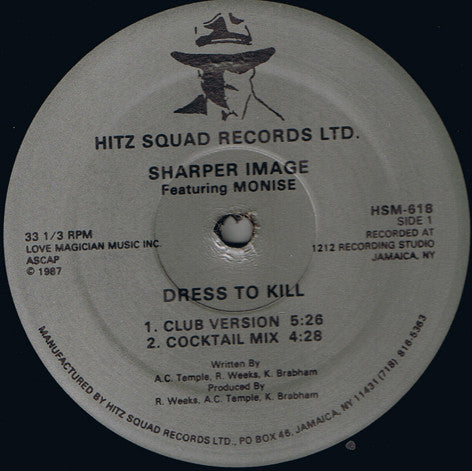 Sharper Image Featuring Monise : Dress To Kill (12") - Vinyl Record