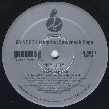 95 North Featuring Sabrynaah Pope - My Life Vinyl Vinly Record