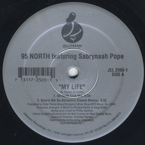 95 North Featuring Sabrynaah Pope - My Life Vinyl