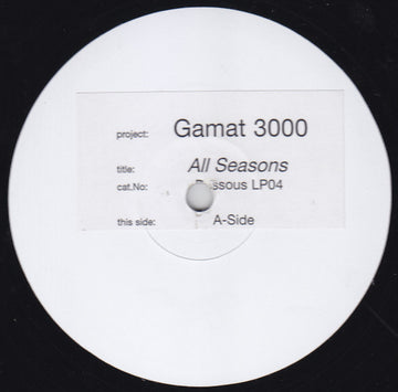 Gamat 3000 : All Seasons (2xLP, W/Lbl, Sti) Vinly Record