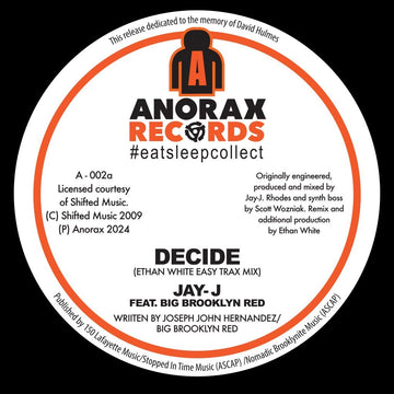 Jay-J ft. Big Brooklyn Red - Decide Vinly Record