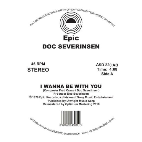 Doc Severinsen - I Wanna Be With You (DJ Harvey Edit) - Artists Doc Severinsen Genre Disco Reissue, Disco Edits Release Date 9 Jun 2023 Cat No. ASD220AB Format 12" Vinyl - Epic - Epic - Epic - Epic - Vinyl Record