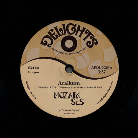 Mozaik Ses - Aralkum / Zellij - Artists Mozaik Ses Genre Funk Release Date 1 Dec 2023 Cat No. APDLT025 Format 7" Vinyl - Delights 45 - Delights 45 - Delights 45 - Delights 45 - Vinyl Record