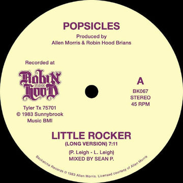 Popsicles - Little Rocker - Artists Popsicles Style Space Disco, Cosmic Disco Release Date 26 Apr 2024 Cat No. BK 06712 Format 12