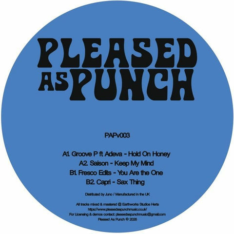 Groove P / Saison / Fresco Edits / Capri - PAP Wax 03 2 - Vinyl Record