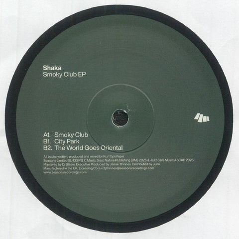 SHAKA - Smoky Club EP 1 - Vinyl Record