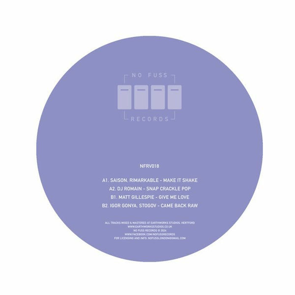 Saison / Rimarkable / Matt Gillespie / DJ Romain / Igor Gonya / Stogov - NFRV 018 1