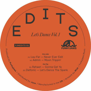 Lay Far / Admin / Rahaan / Delfonic - Let's Dance Vol 1 - Artists Lay Far / Admin / Rahaan / Delfonic Genre Disco Edits Release Date 12 Jan 2024 Cat No. FJMEDITS 01 Format 12