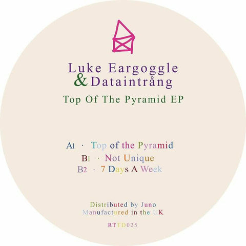Luke Eargoggle / Dataintrang - Top Of The Pyramid EP - Artists Luke Eargoggle / Dataintrang Genre Electro Release Date 8 Mar 2024 Cat No. RTTD 025 Format 12" Vinyl - Return To Disorder - Vinyl Record
