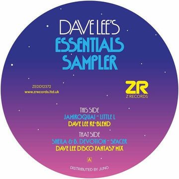 Dave Lee / Jamiroquai / Sheila & B Devotion - Dave Lee's Essentials Sampler Vinly Record