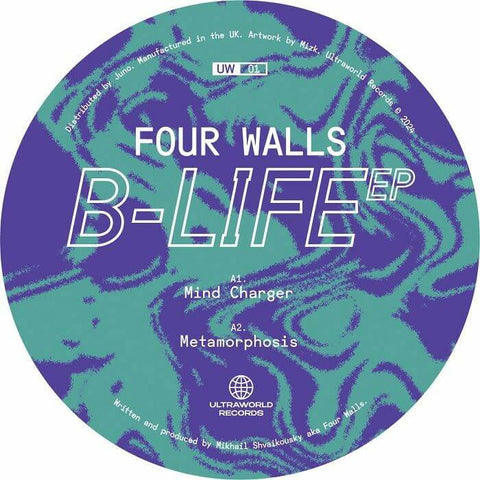 Four Walls - B Life EP - Artists Four Walls Genre Progressive House Release Date 22 Mar 2024 Cat No. UWR 01 Format 12" Vinyl - Ultraworld - Ultraworld - Ultraworld - Ultraworld - Vinyl Record