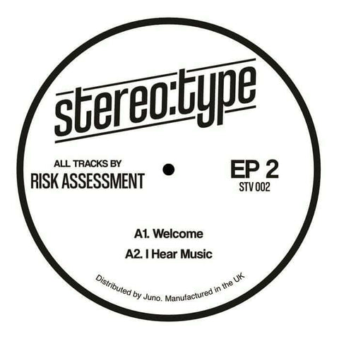 Risk Assessment - Stereo:type EP 2 - Artists Risk Assessment Genre Disco House Release Date 29 Mar 2024 Cat No. STV 002 Format 12" Vinyl - Stereo:type - Stereo:type - Stereo:type - Stereo:type - Vinyl Record
