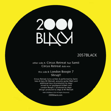 2000BLACK - Circus Retreat / London Boogie 7 Vinly Record