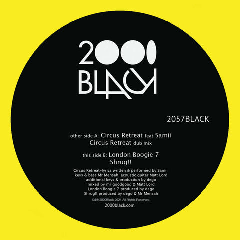 2000BLACK - Circus Retreat / London Boogie 7 - Vinyl Record