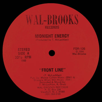 Midnight Energy - Front Line / Saving All My Love - Artists Midnight Energy Genre Boogie-Funk, Reissue Release Date 8 Dec 2023 Cat No. FSR126 Format 12